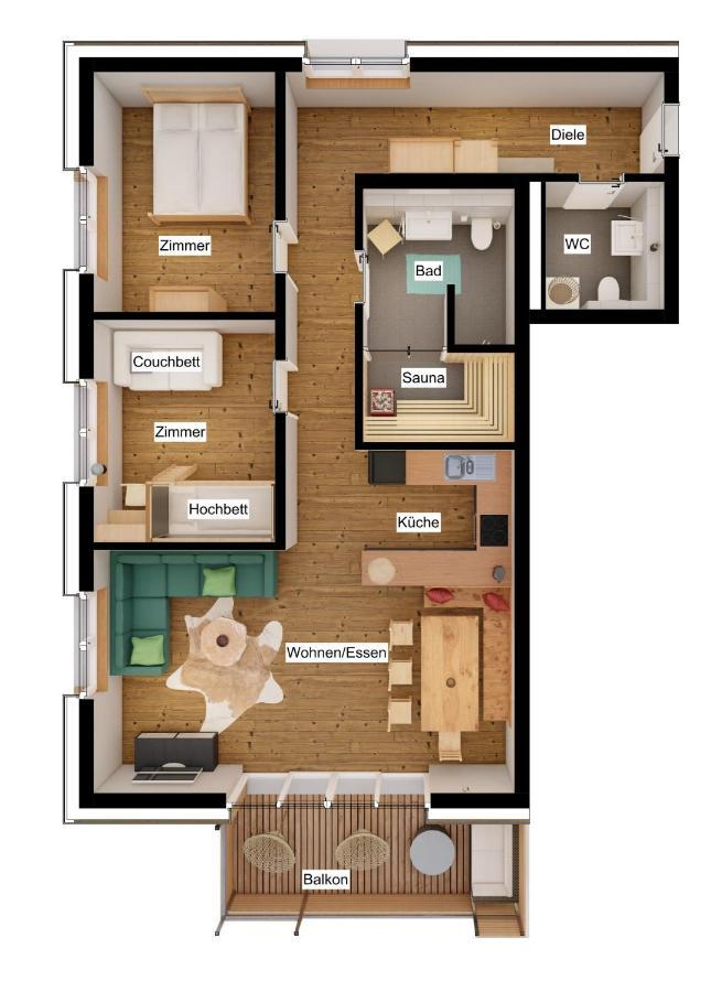 Feldberg Apartment - Direkt An Der Skipiste - Mit Sauna Ngoại thất bức ảnh